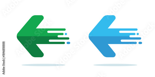 Directional Arrow Vector Icon Set. Left, Right, Up, and Down Navigation Symbols for UI/UX, Web, and Mobile App Interface Design.