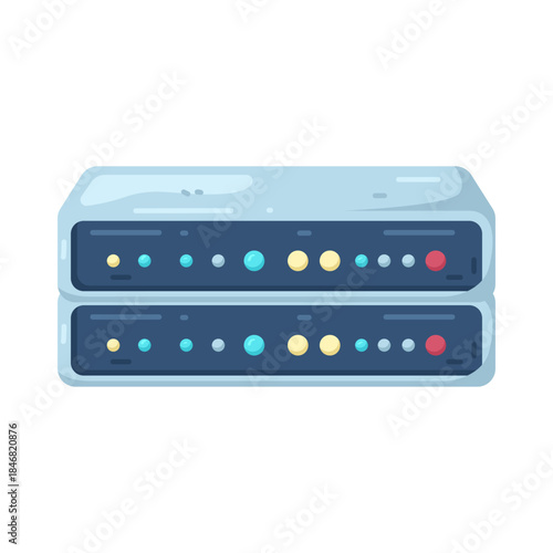 Illustration of Computer Servers