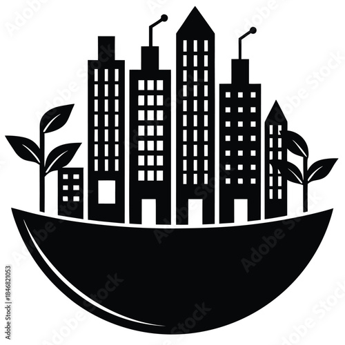 smart growth  vector icon on white background