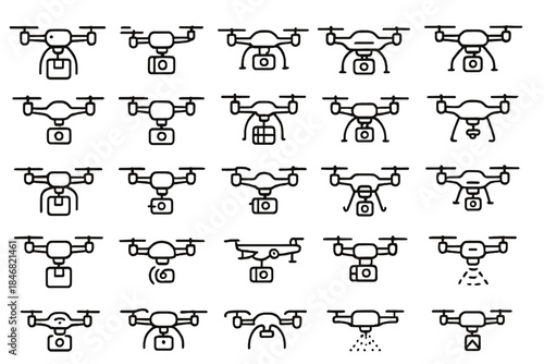 People use drones for delivery tasks in various locations, showing different types of drone activities