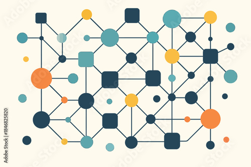 Abstract Technology Network Node Structures for Cloud Systems and Digital Infrastructure Design