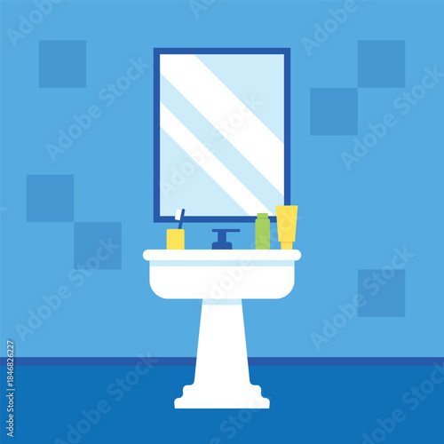 Modern bathroom interior design and toilet and its furniture