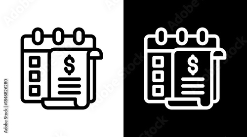 Bill Calendar Icon For Design Elements