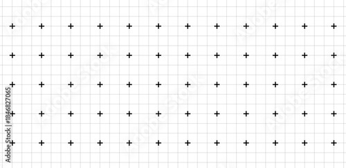 White background with grid and dot vector