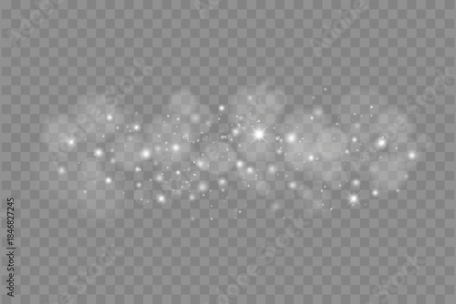 Soft Glowing Particles with Elegant Light Sparkle Effect, Vector