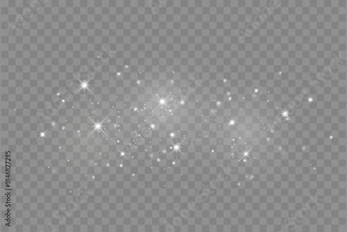 Subtle Light Sparkle Effect with Bokeh Particles, Vector Illustration