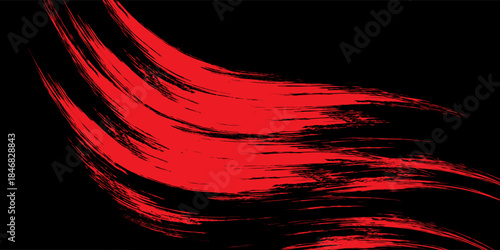 Vector background of dynamic brush strokes.