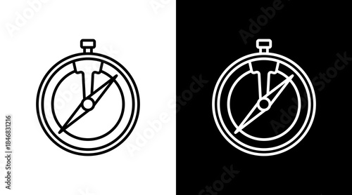 Mining Compass Icon For Design Elements