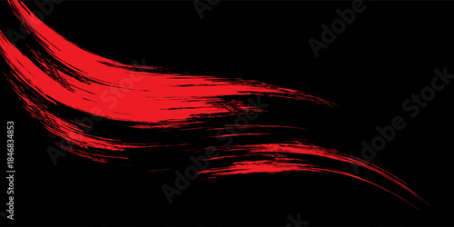 Vector background of dynamic brush strokes.