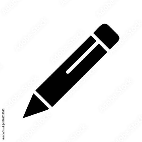 A edit pen icon bold outline vector illustration design