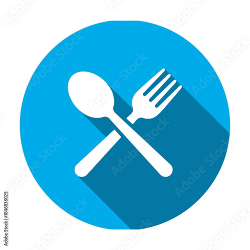 🍴 Fork and spoon icon: a vector illustration set of restaurant cutlery, cooking tools, and kitchenware for dinner and lunch meals