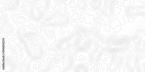 Modern abstract area wire location discovery vector topo map design. White paper background with topographic world grid wave Topographic map geographic line texture.