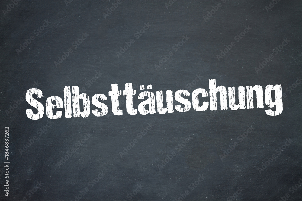 Fototapeta premium Selbsttäuschung