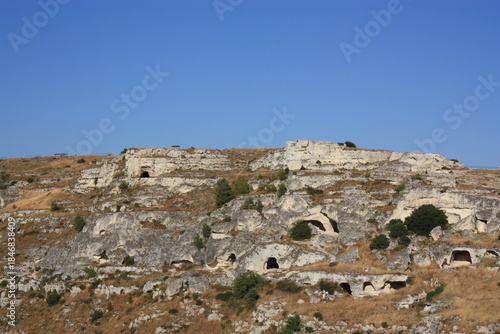 Matera, Italy - 12 August 2025: Matera historic cityscape and streets