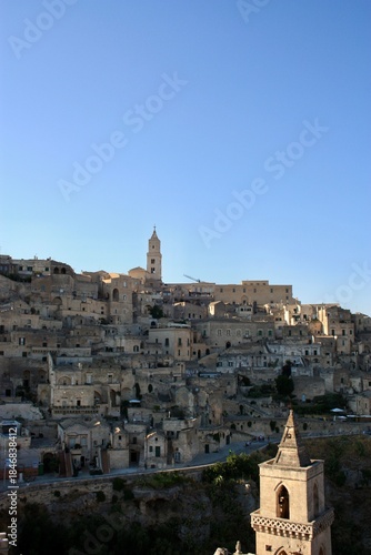 Matera, Italy - 12 August 2025: Matera historic cityscape and streets