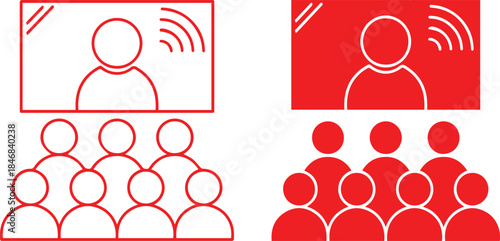 human head, group of people, conference, meeting, presentation, videoconference, remote work, online collaboration,
