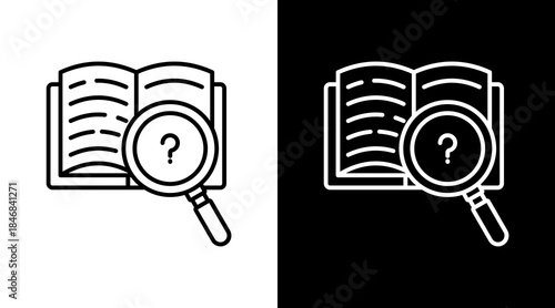 Knowledge Finder Icon For Design Elements