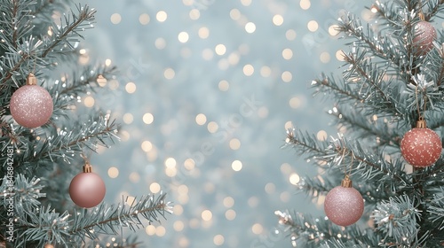 Christmas tree pastel tones 