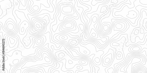 Modern abstract area wire location discovery vector topo map design. White paper background with topographic world grid wave Topographic map geographic line texture.