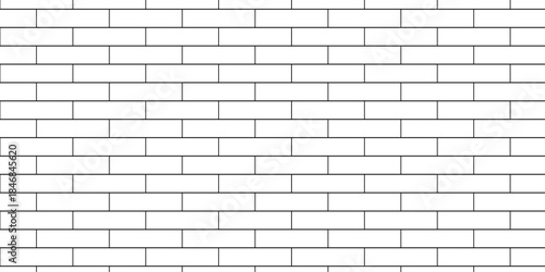 Pavement brick wall seamless mosaic stone concrete wall surface tiles. subway vector block rock white brick wall texture background.