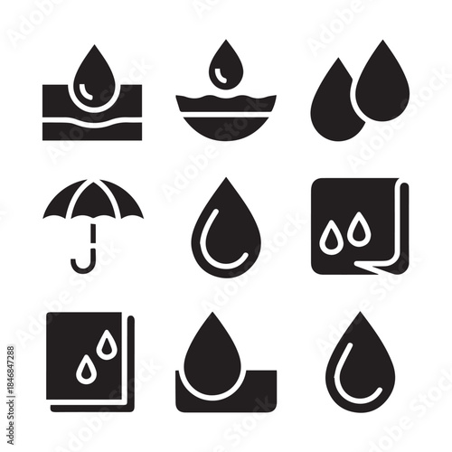 PrintUmbrella, Drop Shield, Filter, and Absorbance Graphics
