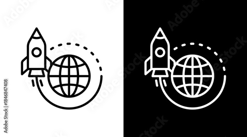 Galactic Voyage Icon For Design Elements