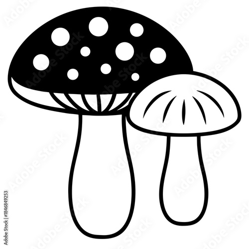 mushroom vector illustration