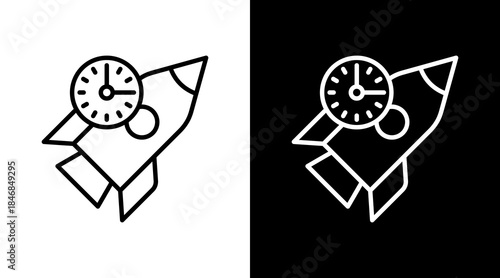 Time Dilation Icon For Design Elements