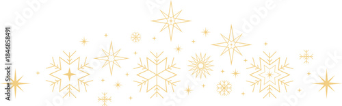 Abstract geometric pattern with yellow orange and white shapes