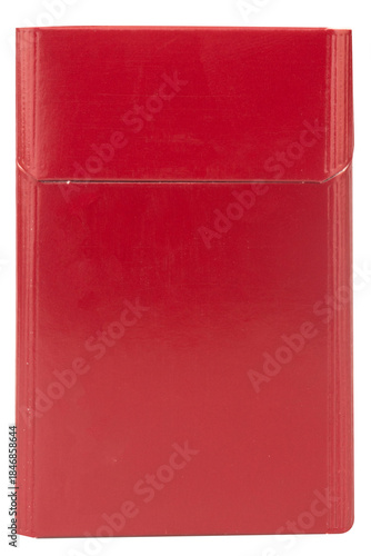 cigarette box color red isolated on white background