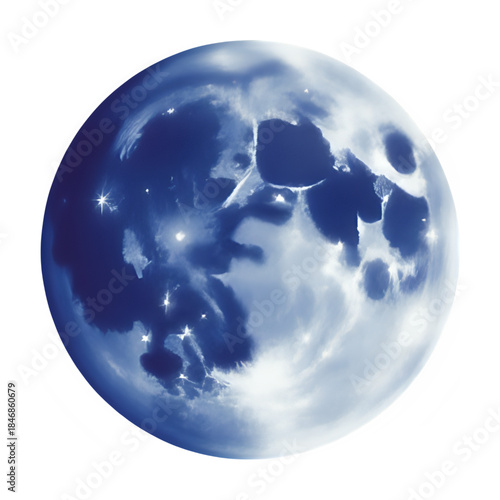 Aerial view of the Earth from space showing a blue and white planet with clouds and oceans