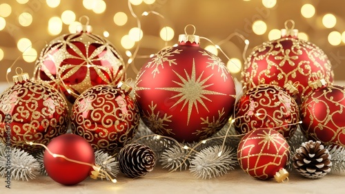 Smiling office team celebrating success, modern workplace, positive energy, teamwork conceptchristmas balls on white background