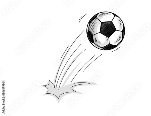 black and white soccer ball bouncing clip art preview