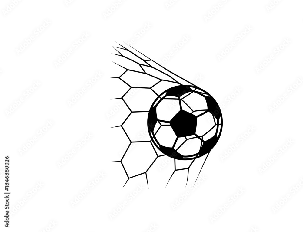 Obraz premium soccer ball vector illustration