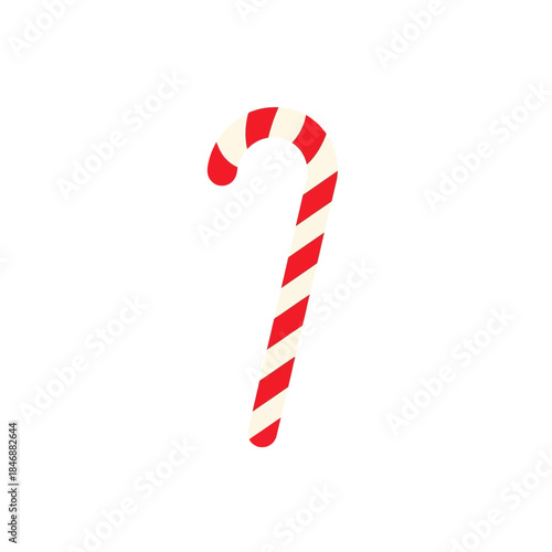 Traditional Red and White Striped Candy Cane Sweet