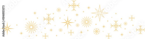 Abstract geometric pattern with various shapes and lines in yellow orange and gray hues