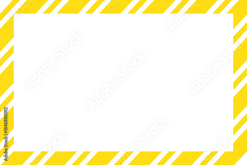 Candy cane christmas frame with blank space. Christmas border frame. Merry Christmas Candy cane rectangle frame card elements decoration. New Year picture frame ribbon. Xmas striped border