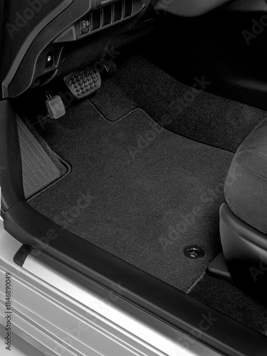 Wallpaper Mural Luxury car floor mats in black fabric Torontodigital.ca