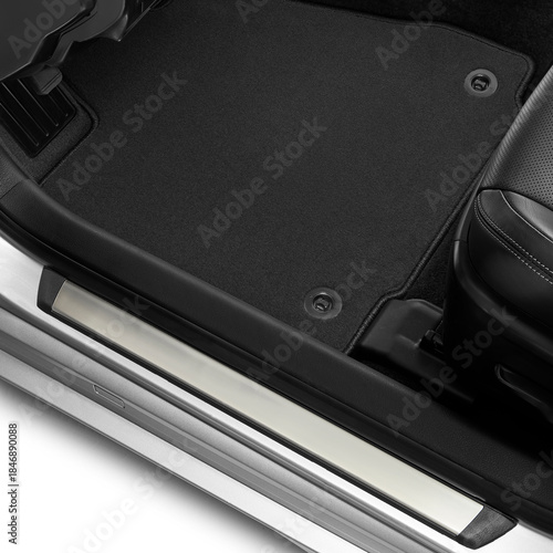 Wallpaper Mural Luxury car floor mats in black fabric Torontodigital.ca