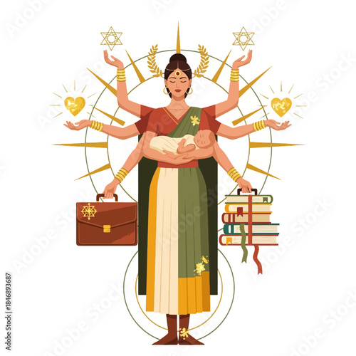 Modern Goddess Balancing Motherhood, Career, and Education