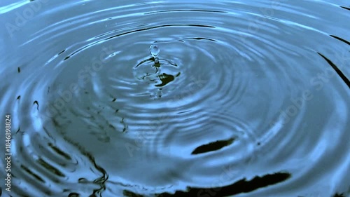 Blue Water Ripple Waves - Circular Ripple Pattern Material Texture