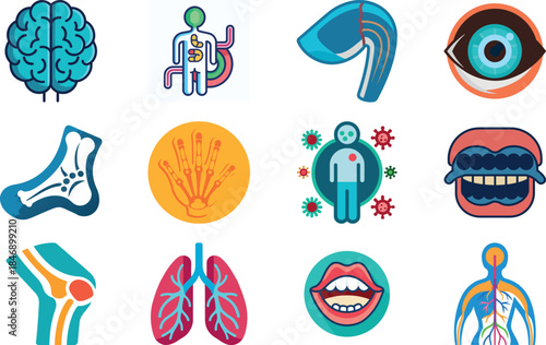 Police tape with bilingual text crossing over, caution sign flat design vector illustration