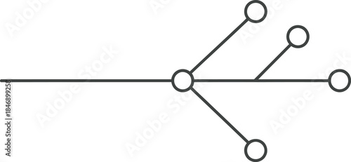 Stylized circular design with intricate branching lines resembling a complex nervous system