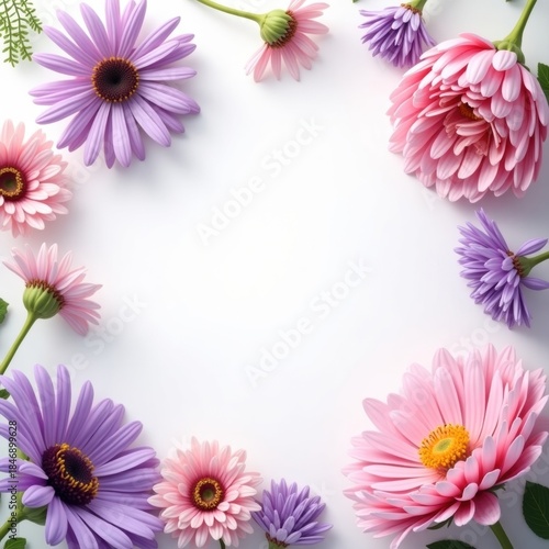 Wallpaper Mural Delicate flower circle Torontodigital.ca