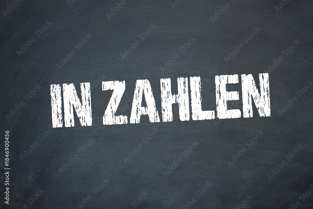 Fototapeta premium in Zahlen 