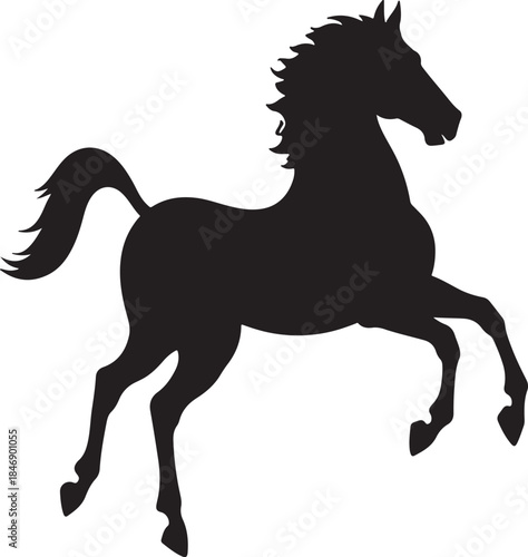 silhouette of a horse ,horse silhouette vector ,horse, animal, silhouette, farm, illustration, running, stallion, horses, art, sport, tail, race, outline, equine, nature, vector, black, animals, mamma