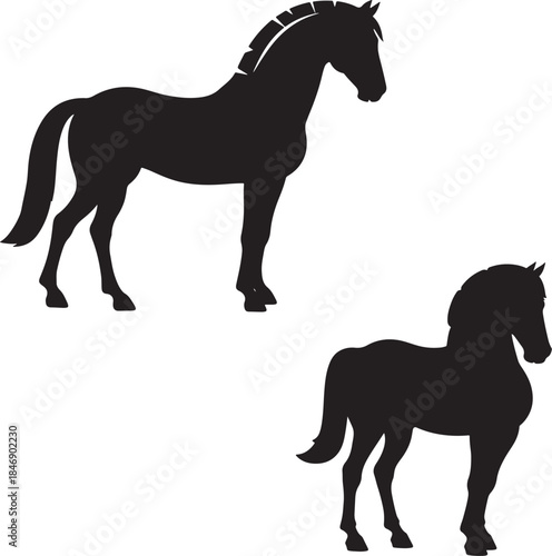 silhouette of a horse ,horse silhouette vector ,horse, animal, silhouette, farm, illustration, running, stallion, horses, art, sport, tail, race, outline, equine, nature, vector, black, animals, mamma