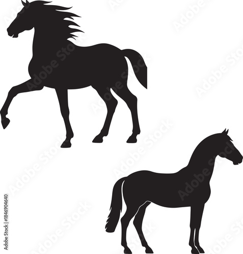 silhouette of a horse ,horse silhouette vector ,horse, animal, silhouette, farm, illustration, running, stallion, horses, art, sport, tail, race, outline, equine, nature, vector, black, animals, mamma