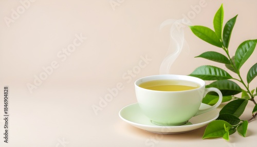 “Green Tea Wellness Background”