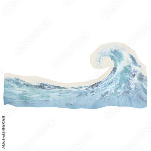 A majestic ocean wave curls over in a powerful display of nature's force